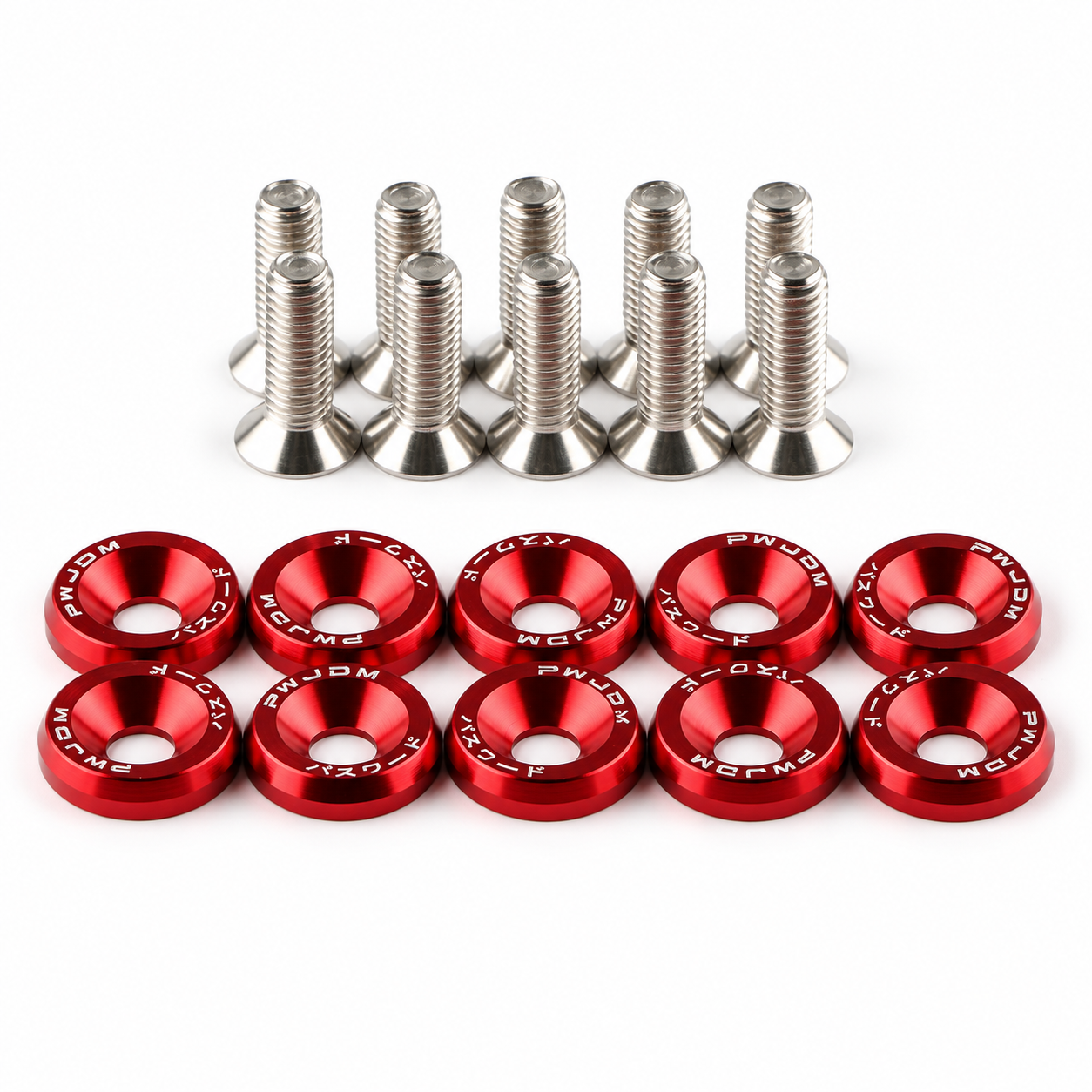 ARANDELAS ANODIZADAS X10 Unid. ROJA