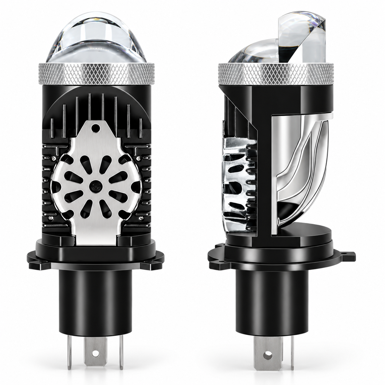 KIT LED H4 LUPA ALL IN ONE