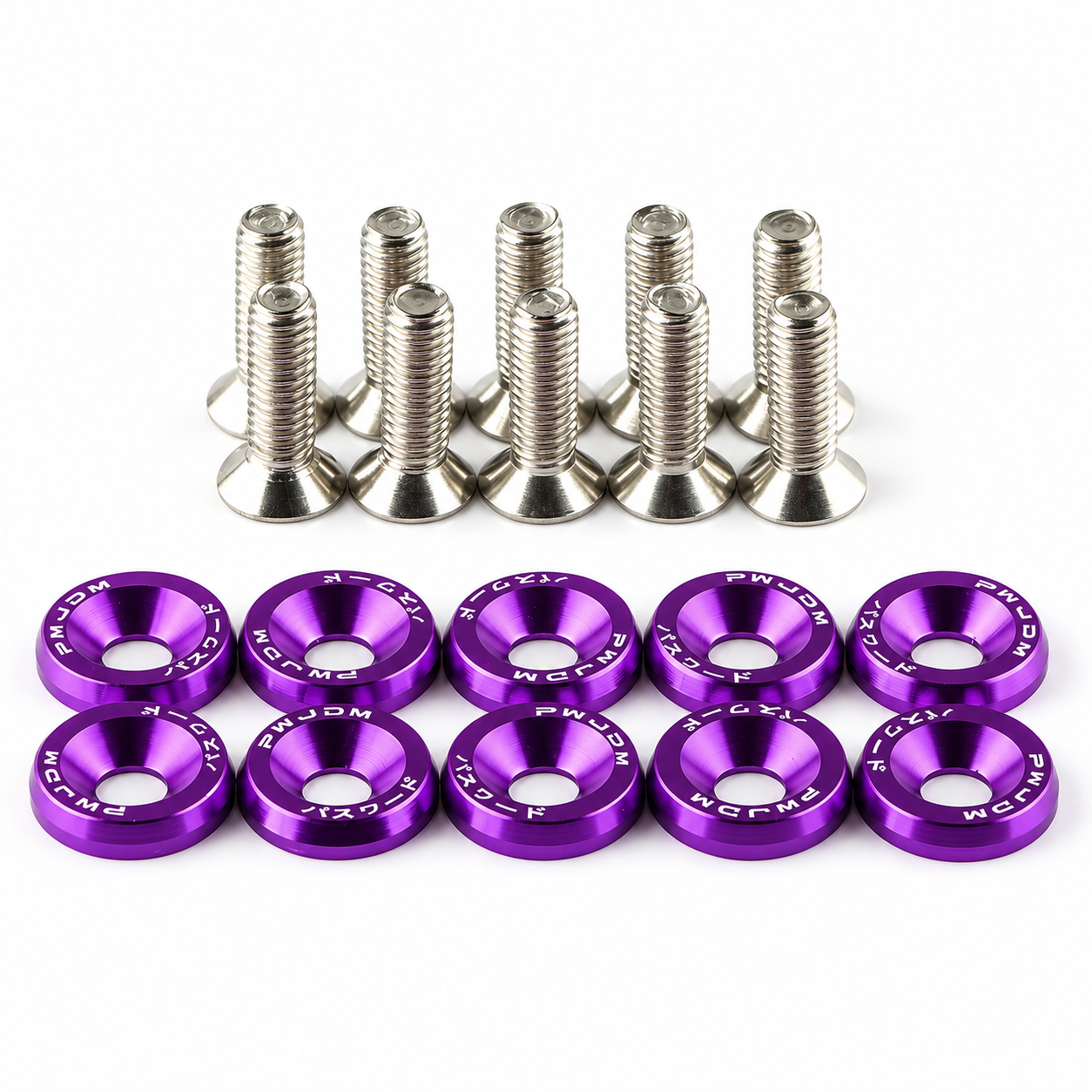 ARANDELAS ANODIZADAS X10 Unid. VIOLETAS