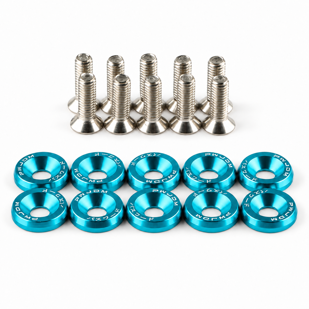 ARANDELAS ANODIZADAS X10 Unid. CELESTES