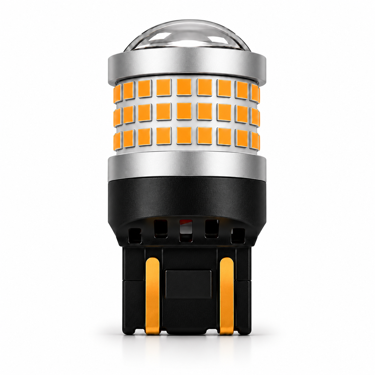 T20 69 LED LUPA AMBAR (7443) W21/5W