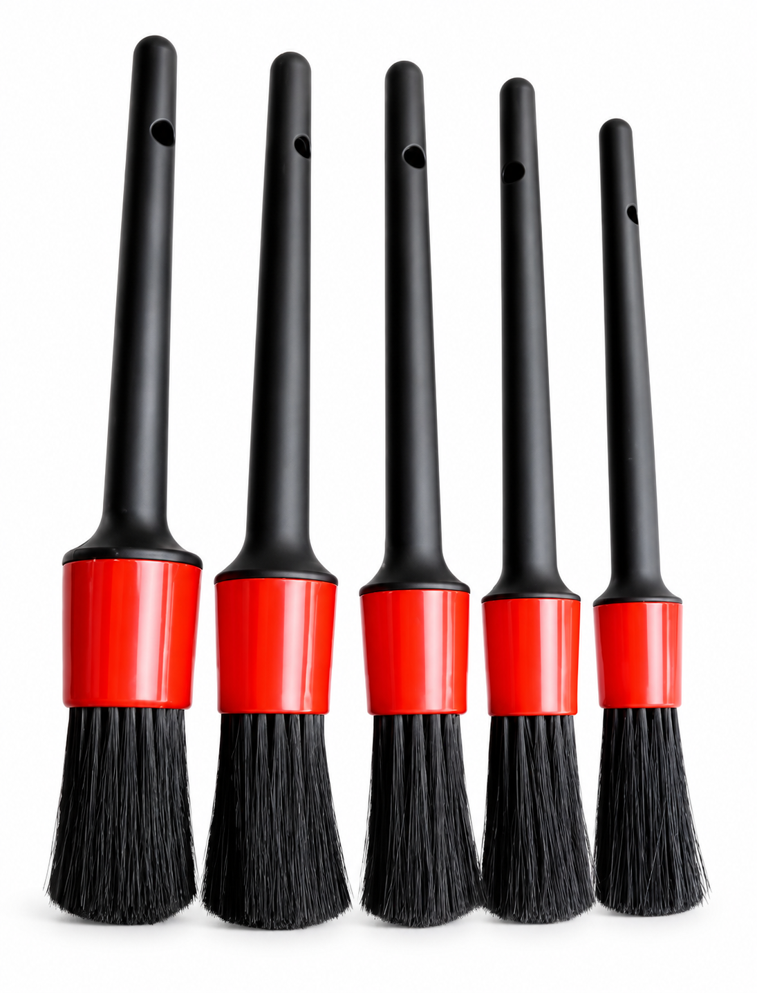 KIT 5 BROCHAS DETAIL AUTOCARE NEGRO
