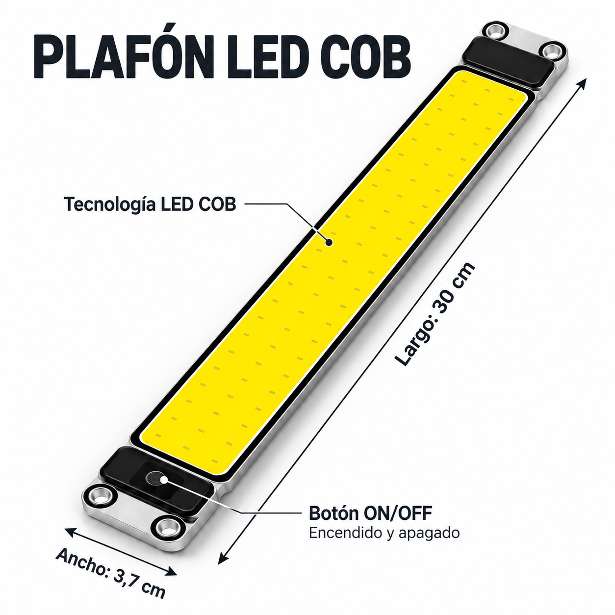 SET PLAFON LED COB 30CM