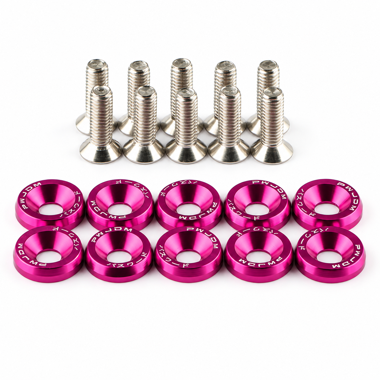 ARANDELAS ANODIZADAS X10 Unid. ROSA