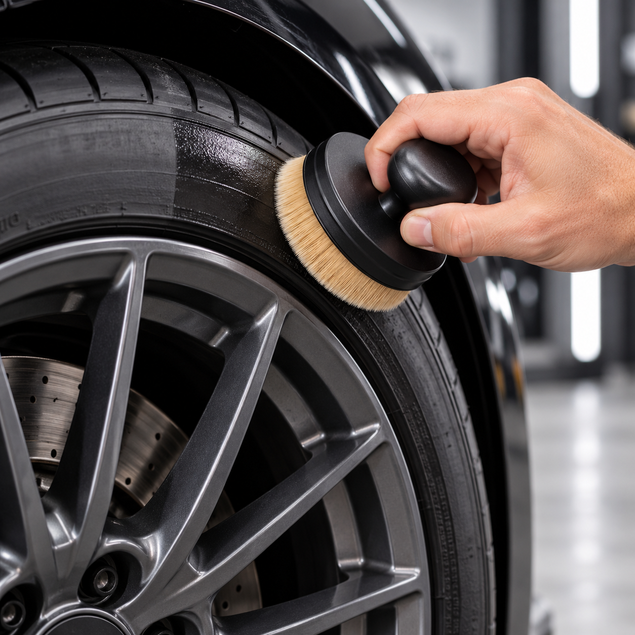 TIRE BRUSH REDONDO