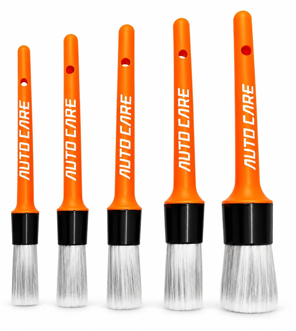 KIT 5 BROCHAS DETAIL AUTOCARE NARANJA